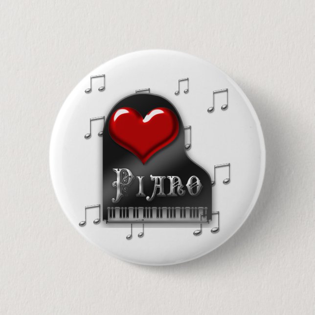 I Liebe-Klavier Button (Vorderseite)