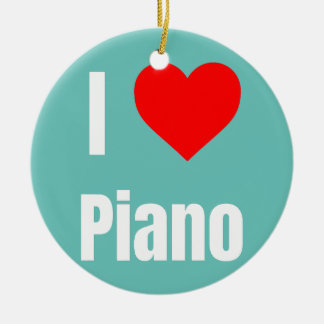 I Liebe Klavier Herzgeschenke für Männer Frauen Ki Keramik Ornament