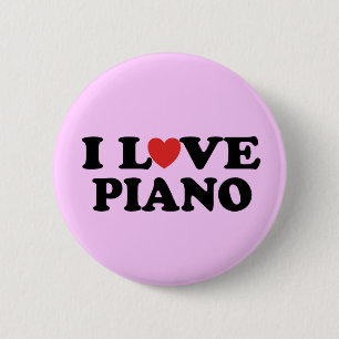 I Liebe-Klavier-Knopf Button