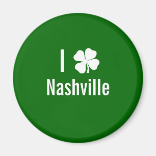 I Liebe (Kleeblatt) Nashville St Patricks Day Magnet