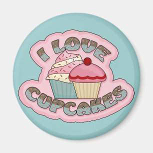 I Liebe-kleine Kuchen Magnet