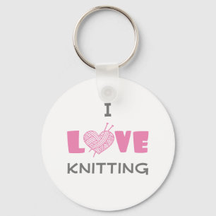 I Liebe Knittern Schlüsselanhänger