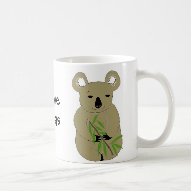 I Liebe Koala Bears Kaffeetasse (Rechts)