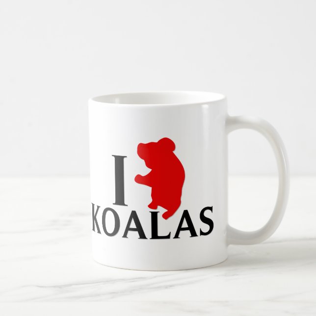 I Liebe-Koala Kaffeetasse (Rechts)