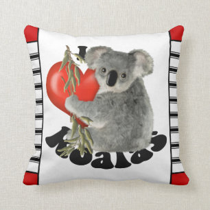 I Liebe-Koala niedlich Kissen