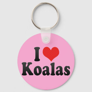 I Liebe Koalas Schlüsselanhänger