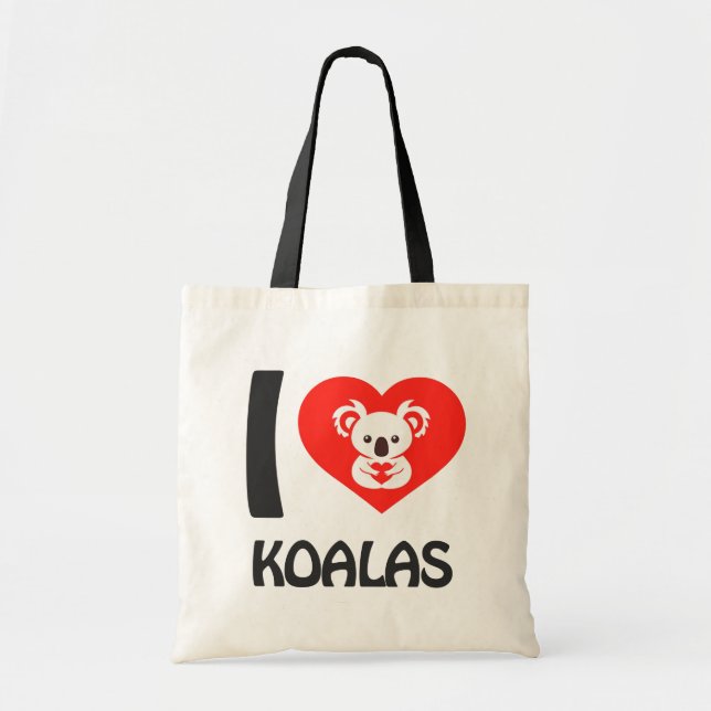 I Liebe Koalas Tragetasche (Vorne)