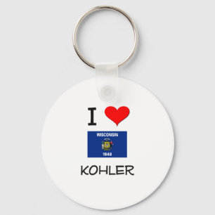 I Liebe Kohler Wisconsin Schlüsselanhänger
