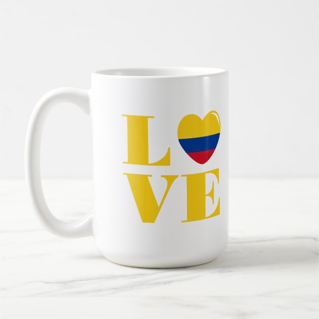 I Liebe Kolumbien Kaffeetasse (Links)