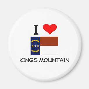 I Liebe-Könige Mountain Nord-Carolina Magnet