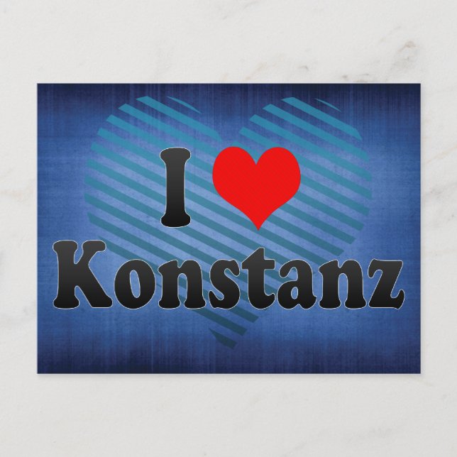 I Liebe Konstanz, Deutschland Postkarte (Vorderseite)