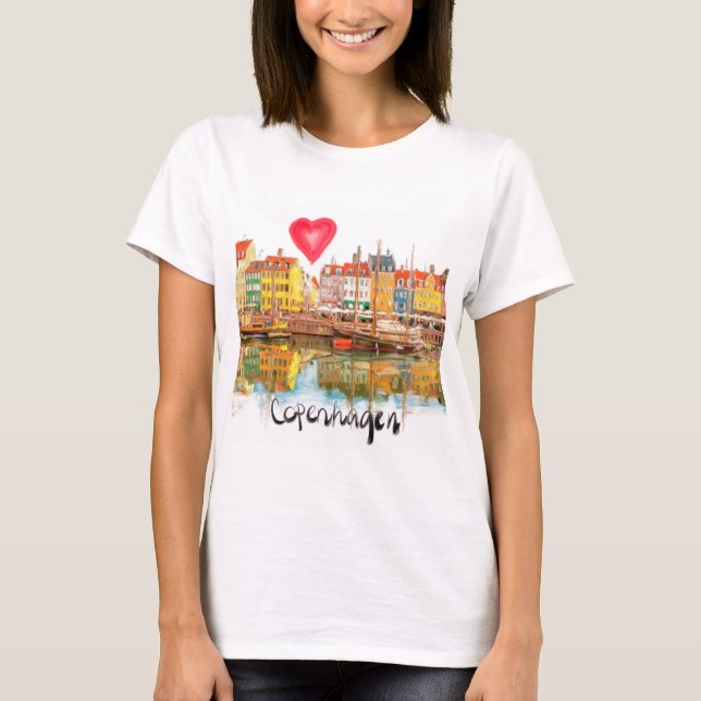 I Liebe Kopenhagen T-Shirt (Vorderseite)