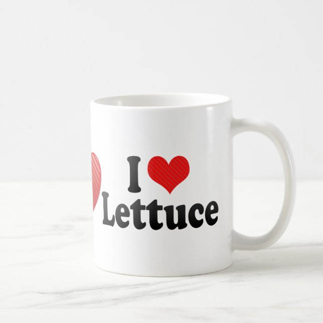 I Liebe-Kopfsalat Kaffeetasse (Rechts)