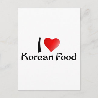 I LIEBE KOREAN FOOD POSTKARTE