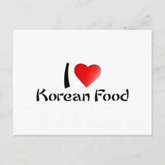 I LIEBE KOREAN FOOD POSTKARTE
