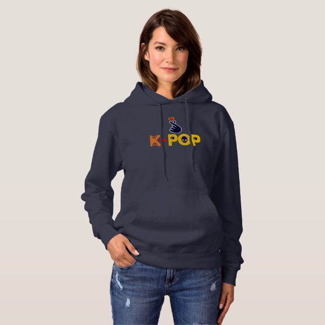 ♪ ♥ I-Liebe KPop Fabulous Basic Pullover Hoodie Co (Vorne ganz)
