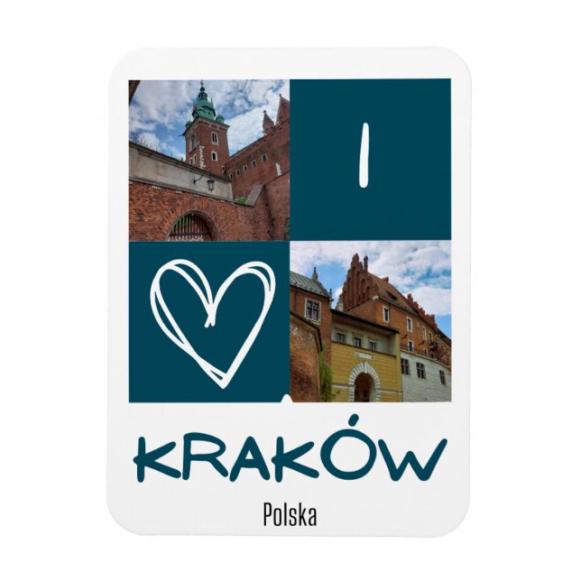 I Liebe Krakow Magnet (Vertikal)