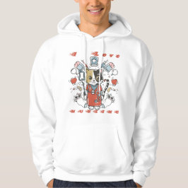I Liebe Krankenpflege - Katzenpflege Hoodie