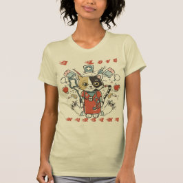 I Liebe Krankenpflege - Katzenpflege T-Shirt