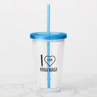 I LIEBE KRAV MAGA ACRYLTRINKBECHER
