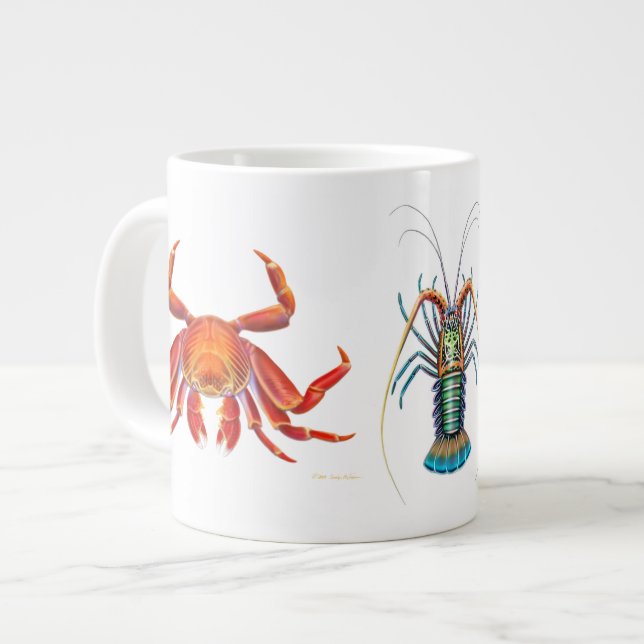 I Liebe Krebstiere Tasse (Vorderseite Links)