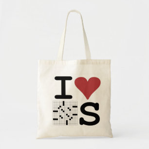 I Liebe-Kreuzworträtsel-Tasche Tragetasche