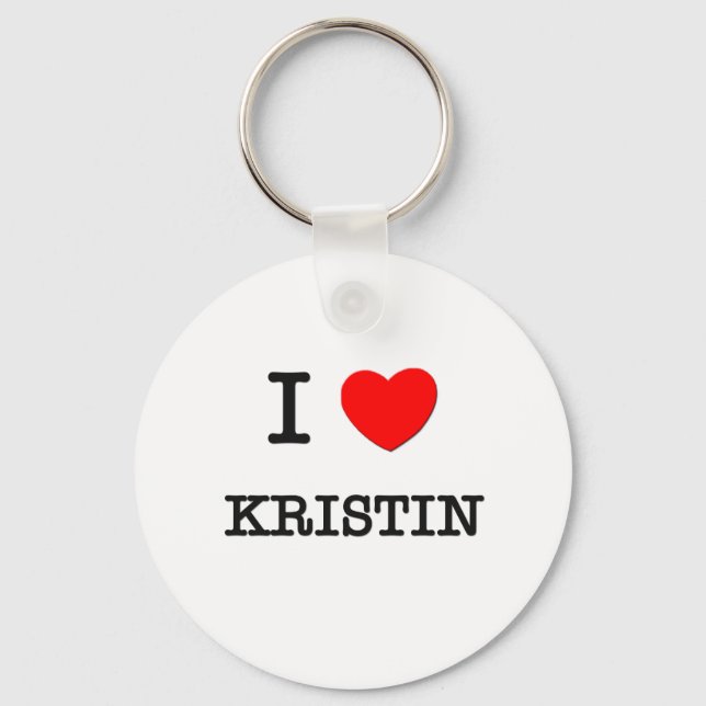 I Liebe Kristin Schlüsselanhänger (Vorderseite)