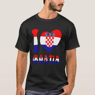 I Liebe Kroatien I Liebe Zagreb Cooles Kroatien Fl T-Shirt