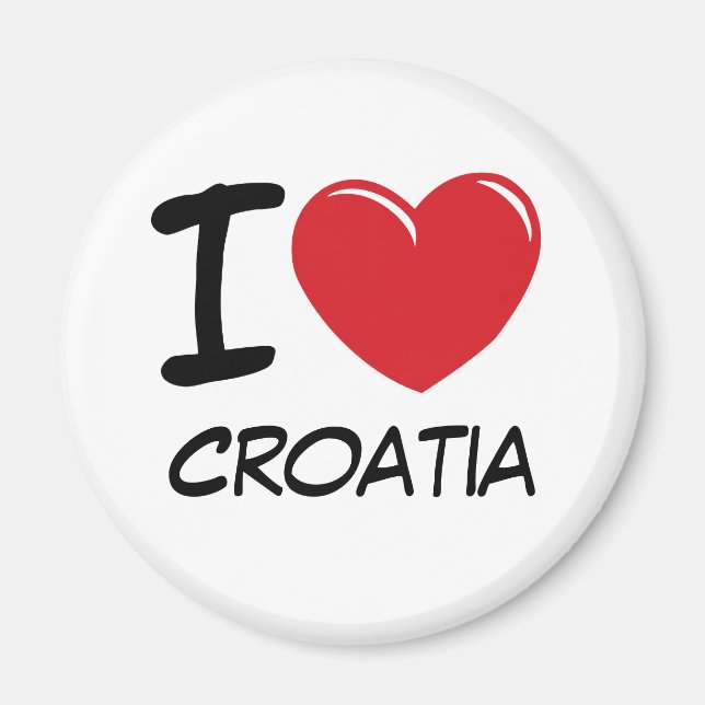 I Liebe Kroatien Magnet (Vorne)