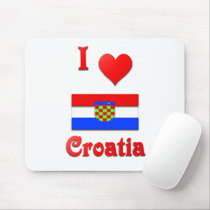 I Liebe Kroatien Mousepad