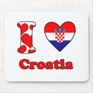I Liebe Kroatien Mousepad