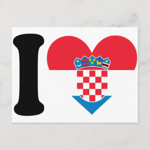 I Liebe Kroatien Postkarte