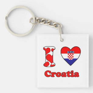 I Liebe Kroatien Schlüsselanhänger