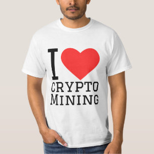 I Liebe Kryptobergbau T-Shirt