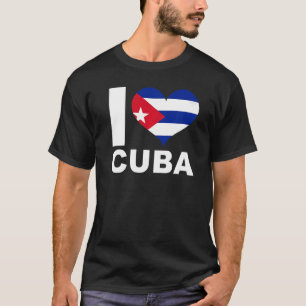 I Liebe Kuba Herzenflagge Kuba T-Shirt