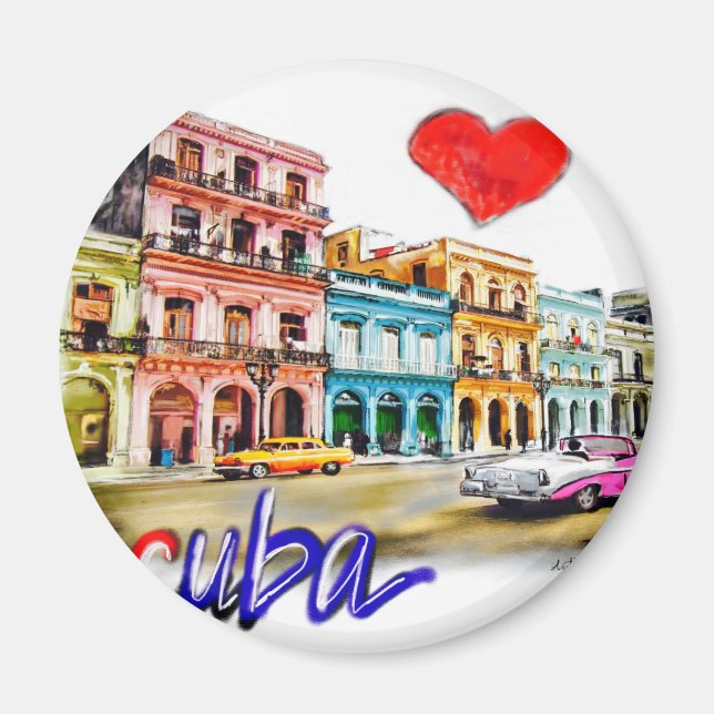 I Liebe Kuba Magnet (Vorne)