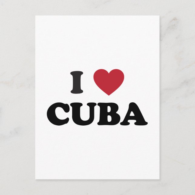 I Liebe Kuba Postkarte (Vorderseite)