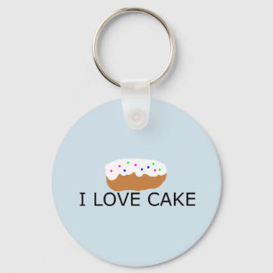 I Liebe-Kuchen-Schlüsselkette Schlüsselanhänger