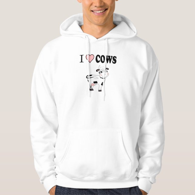 I Liebe Kühe Hoodie (Vorderseite)