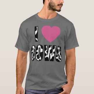 I Liebe Kühe Landwirtschaftliche Nutztierhaltung B T-Shirt