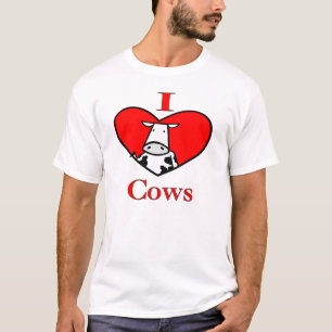 I Liebe-Kühe - Rot T-Shirt
