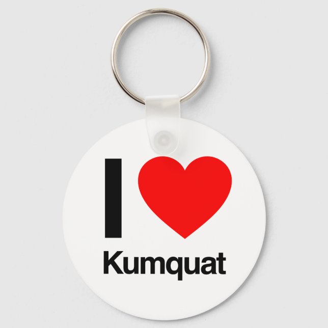 i Liebe kumquat Schlüsselanhänger (Vorderseite)