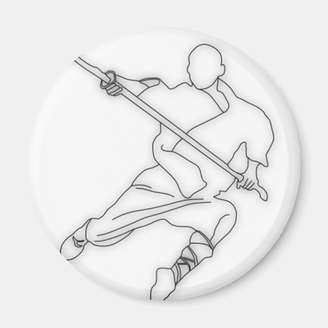 I Liebe Kung-Fu 2 Magnet (Vorne)