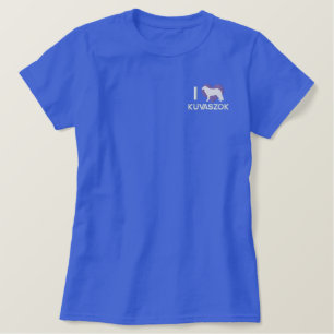 I Liebe Kuvaszok bestickter T - Shirt
