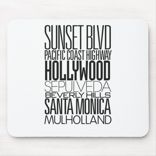 I Liebe LA Mousepad (Vorne)