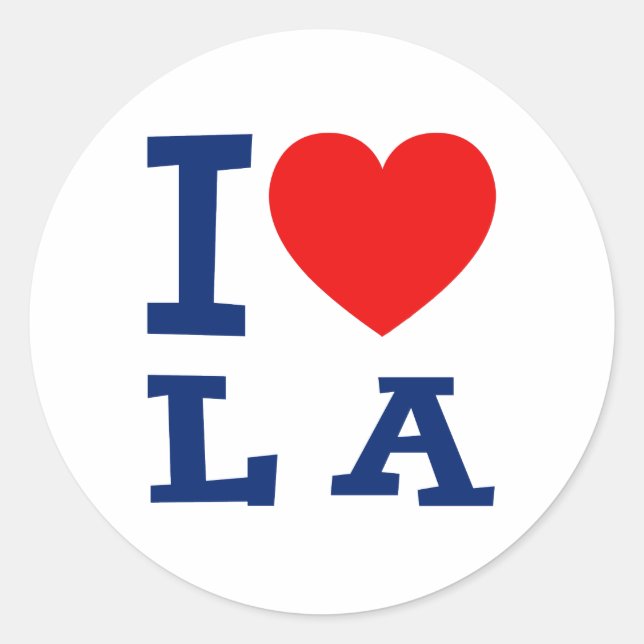 I Liebe LA Sticker (Vorderseite)
