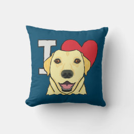 I Liebe Labradors Kissen