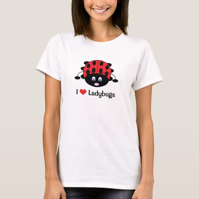 I Liebe Ladybugs Shirt (Vorderseite)