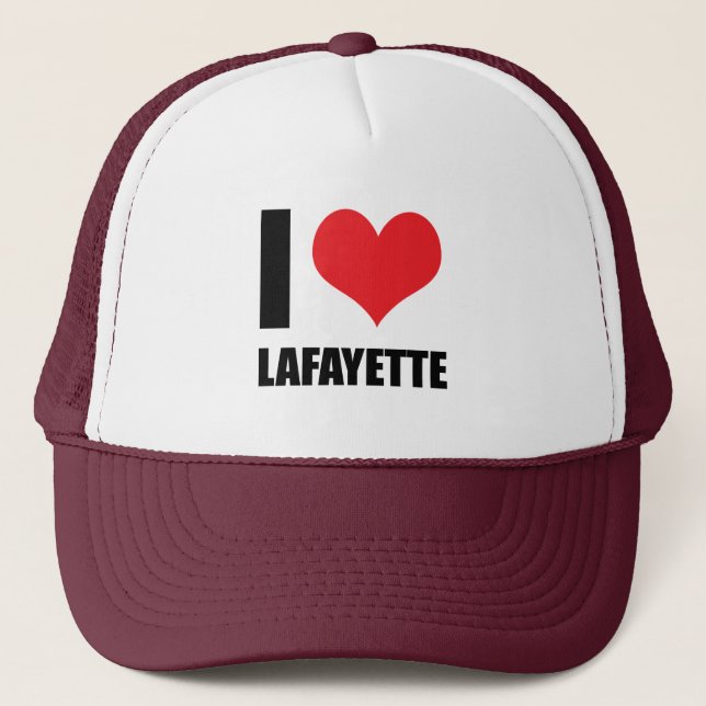 I Liebe Lafayette Truckerkappe (Vorderseite)