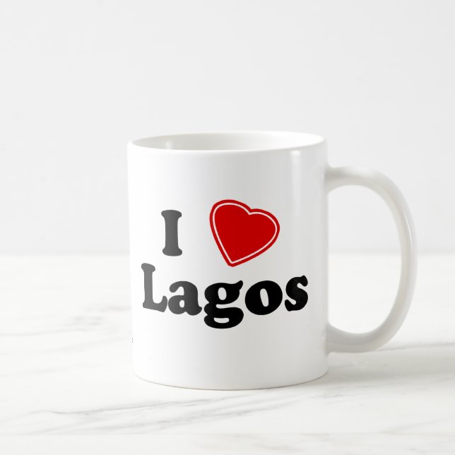 I Liebe Lagos Kaffeetasse (Rechts)